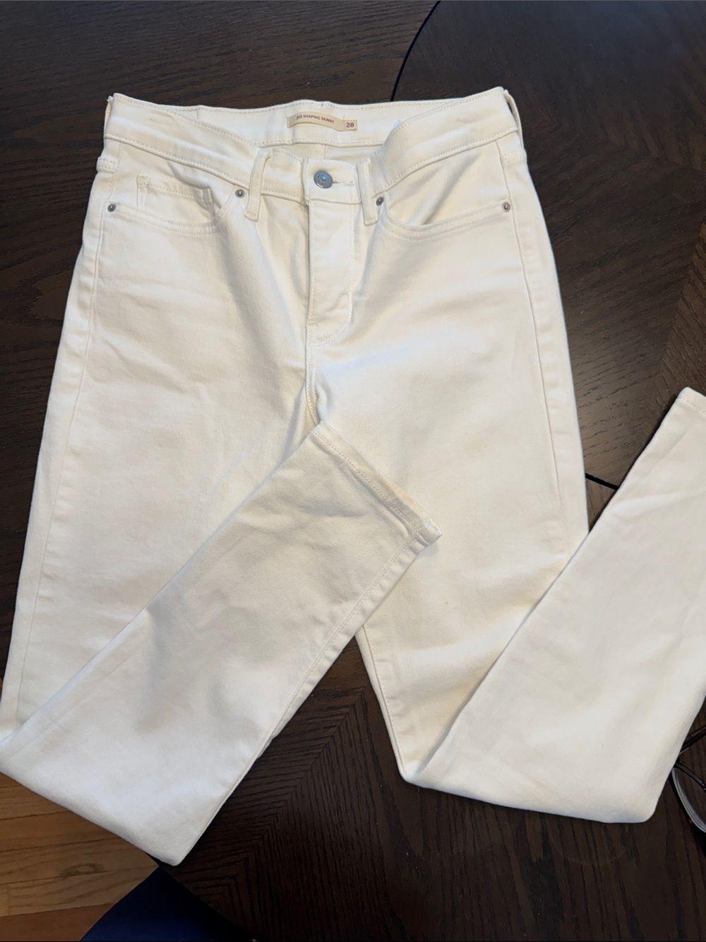 Levi's White Skinny Jeans - High Rise